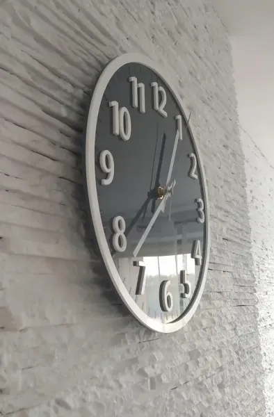 ModernClock Nástenné hodiny Louis 30 cm šedé
