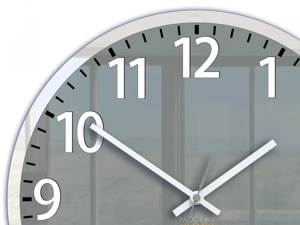 ModernClock Nástenné hodiny Louis 30 cm šedé
