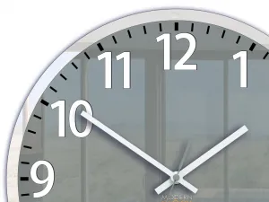 ModernClock Nástenné hodiny Louis 30 cm šedé