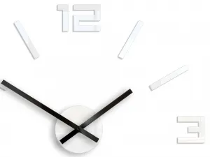 ModernClock Nástenné samolepiace hodiny arabské 50 cm biele