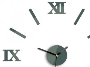 ModernClock Nástěnné samolepící hodiny Numero 49 cm šedé
