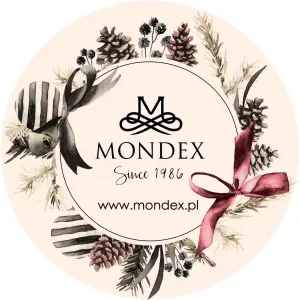 Mondex Súprava 16 ks vianočných gulí Luca strieborná