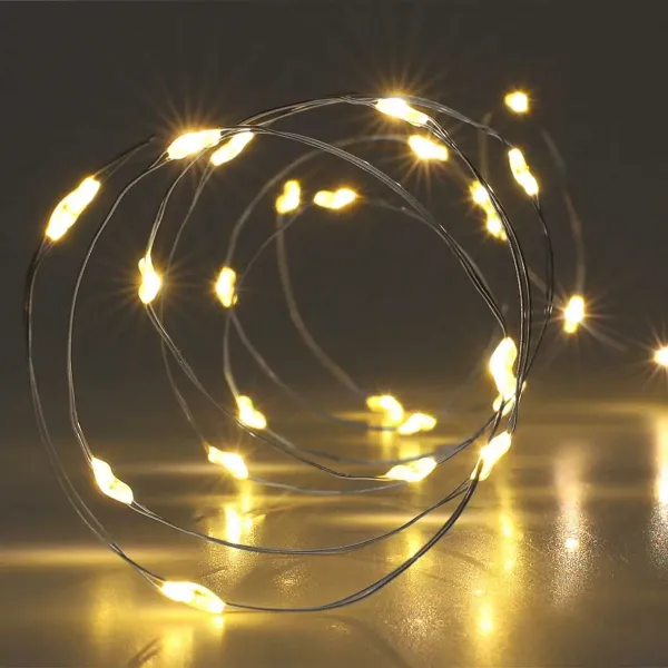 Mondex Svetelná LED reťaz Jared 90 cm teplá biela