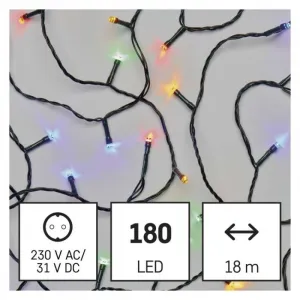 EMOS Vánoční LED světelný řetěz s časovačem Spirit 1800 cm vícebarevný