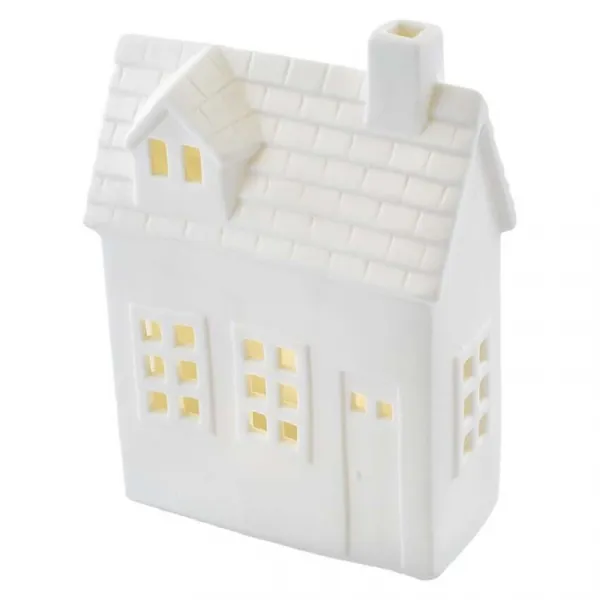 EMOS Vánoční světelná LED dekorace House 18 cm bílá