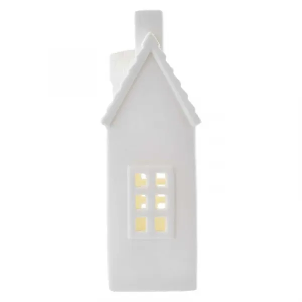 EMOS Vánoční světelná LED dekorace House 18 cm bílá