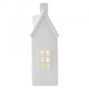 EMOS Vánoční světelná LED dekorace House 18 cm bílá