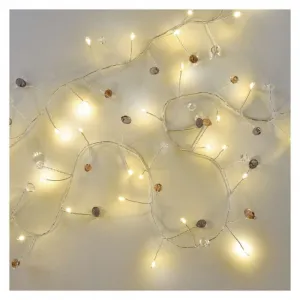 EMOS Vánoční světelná LED girlanda s časovačem Vega 120 cm teplá bílá