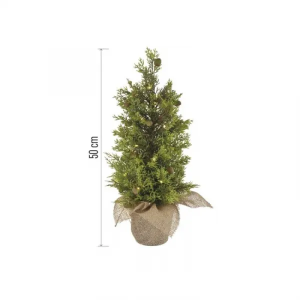 EMOS Vánoční světelný LED stromeček Skyla 50 cm zelený/teplý bílý