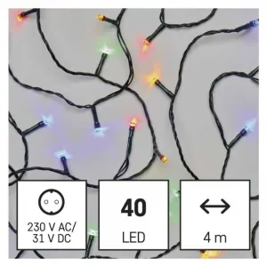 EMOS Vánoční LED světelný řetěz s časovačem Spirit 400 cm vícebarevný