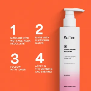 Saffee SensiDerm Moisturising Wash Gel hydratačný čistiaci gél pre suchú až citlivú pleť 200 ml