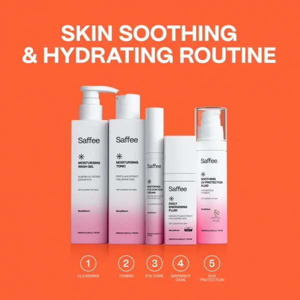 Saffee SensiDerm Daily Energising Fluid energizujúci fluid pre suchú až citlivú pleť 30 ml
