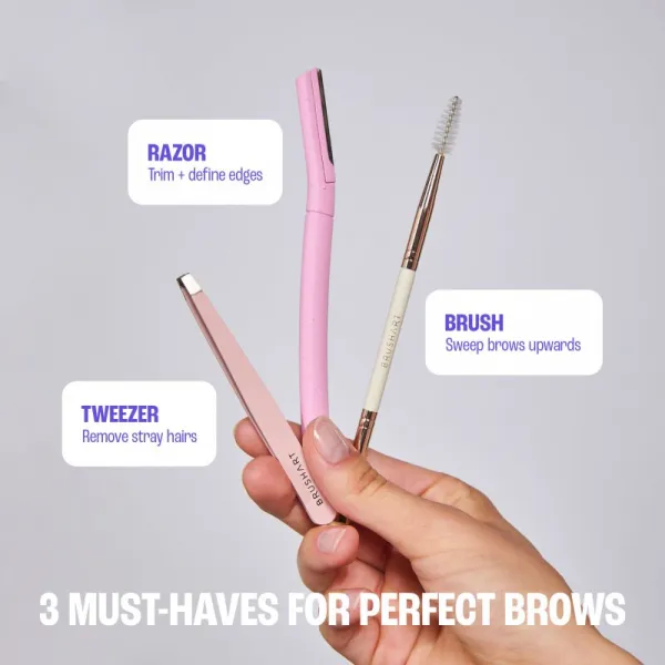 BrushArt Accessories Face & Brow razors britva na obočie 6 ks
