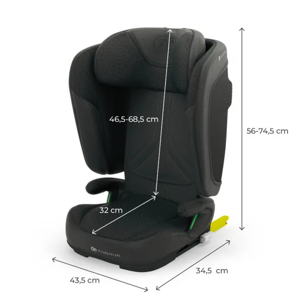 Autosedačka Kinderkraft Unity 2 I-Size Farba: Grey