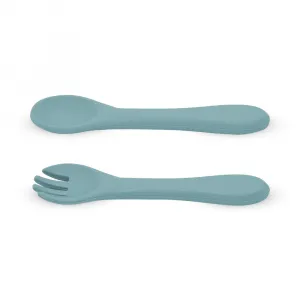 PETITE&MARS Príbor silikónový Take&Match Frosted Sky 6m+
