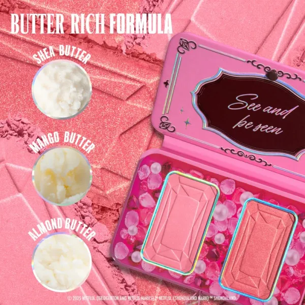 NYX Professional Makeup Bridgerton Royal Blush paleta líceniek odtieň 01 Wallflower 2x5 g