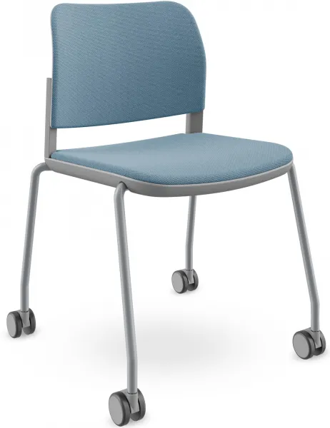LD SEATING Konferenčná stolička DUO,DU-03-N2,RM60, sivá kostra, celočalúnená