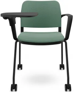 LD SEATING Konferenčná stolička DUO,DU-03-N1,RU60, čierna kostra, čalúnená