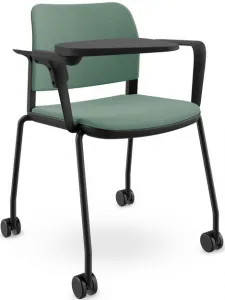 LD SEATING Konferenčná stolička DUO,DU-03-N1,RU60, čierna kostra, čalúnená