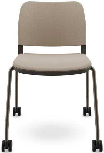 LD SEATING Konferenčná stolička DUO,DU-03-N7,RU60, bronzová kostra, celočalúnená