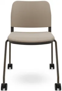 LD SEATING Konferenčná stolička DUO,DU-03-N7,RU60, bronzová kostra, celočalúnená