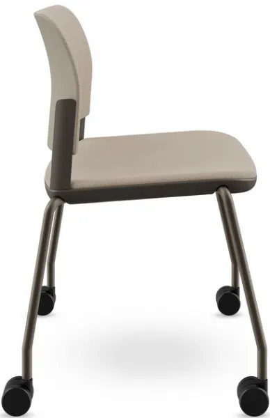 LD SEATING Konferenčná stolička DUO,DU-03-N7,RU60, bronzová kostra, celočalúnená