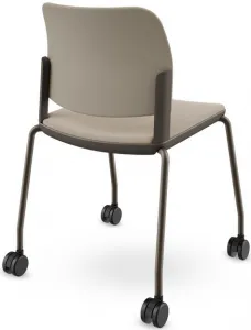 LD SEATING Konferenčná stolička DUO,DU-03-N7,RU60, bronzová kostra, celočalúnená