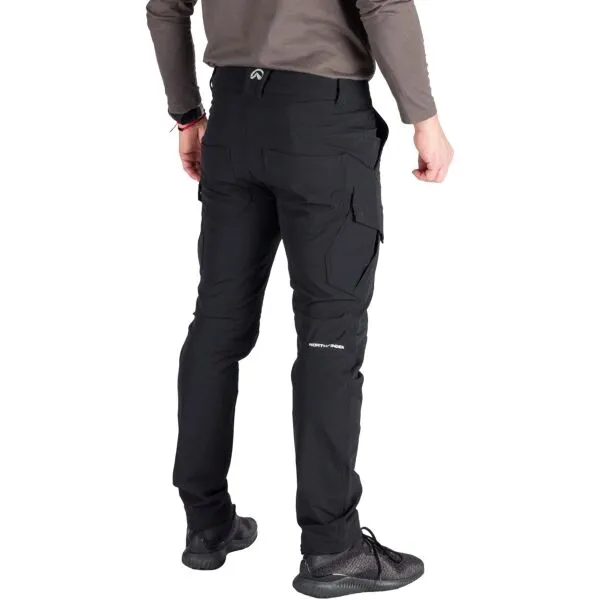 Pánske turistické zateplené nohavice NORTHFINDER KUBA-270blackblack