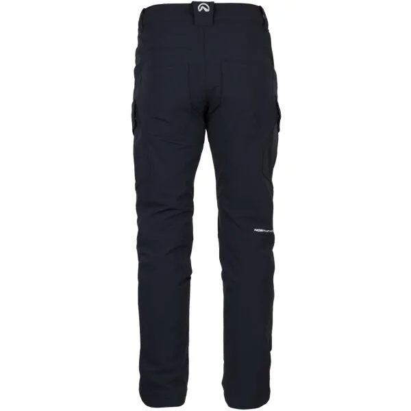 Pánske turistické zateplené nohavice NORTHFINDER KUBA-270blackblack