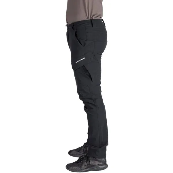 Pánske turistické zateplené nohavice NORTHFINDER KUBA-270blackblack