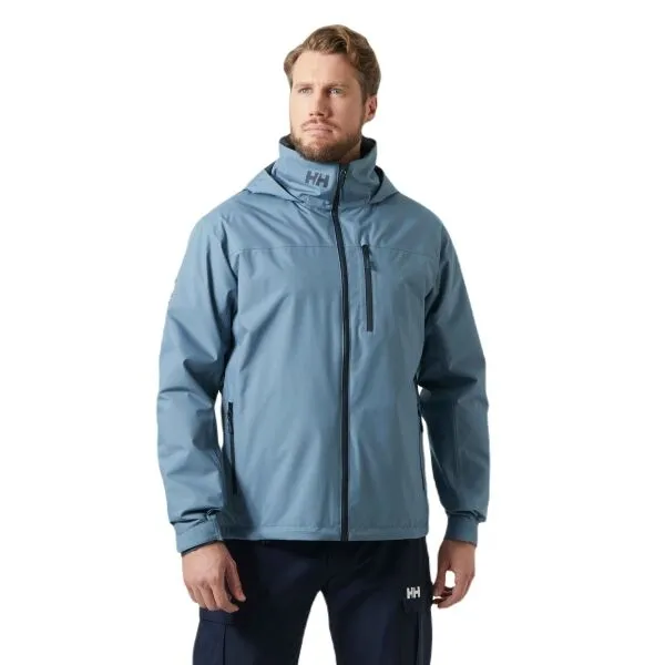 Helly Hansen CREW HOODED MIDLAYER Pánska jachtárska bunda, svetlomodrá, veľkosť