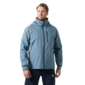 Helly Hansen CREW HOODED MIDLAYER Pánska jachtárska bunda, svetlomodrá, veľkosť