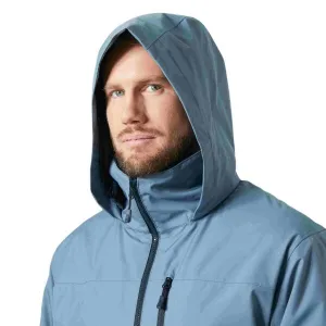 Helly Hansen CREW HOODED MIDLAYER Pánska jachtárska bunda, svetlomodrá, veľkosť