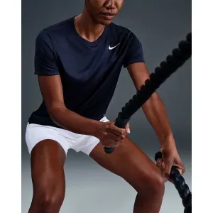Nike NK DF TEE RLGD LBR Dámske tréningové tričko, tmavo modrá, veľkosť