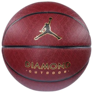 Nike JORDAN DIAMOND OUTDOOR 8P DEFLATED Basketbalová lopta, červená, veľkosť
