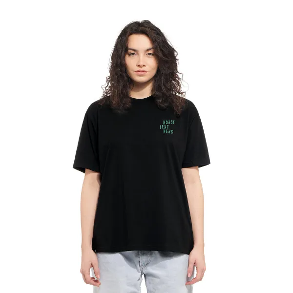 HORSEFEATHERS Top Dante - black BLACK velikost M