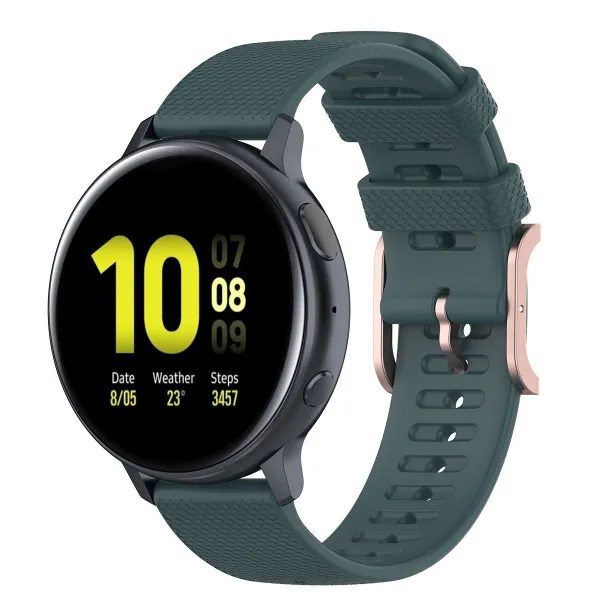 BStrap Silicone Rain remienok na Xiaomi Amazfit Bip, dark green (SSG014C0805)