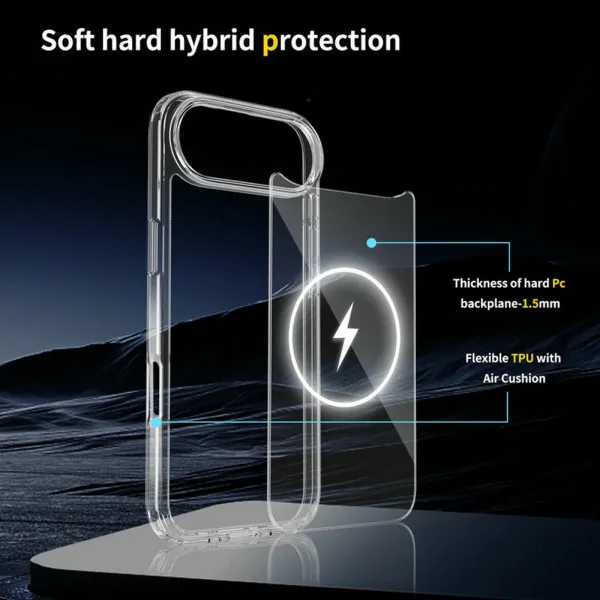 Magsafe Clear obal, iPhone Air, priehľadný