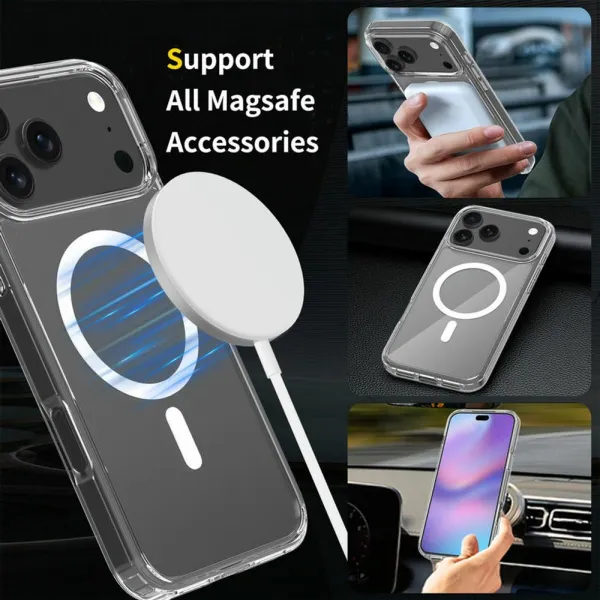 Magsafe Clear obal, iPhone 17 Pro Max, priehľadný