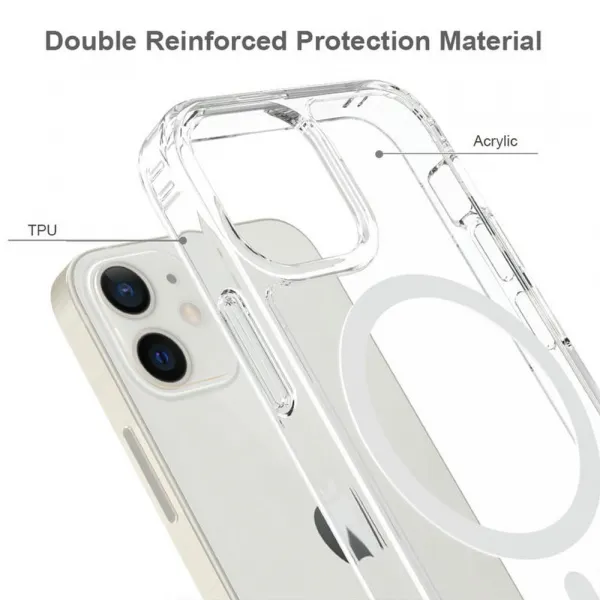 Magsafe Clear obal, iPhone 13 Mini, priehľadný