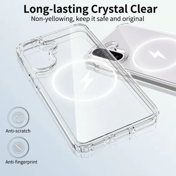 Magsafe Clear obal, Samsung Galaxy A56, priehľadný