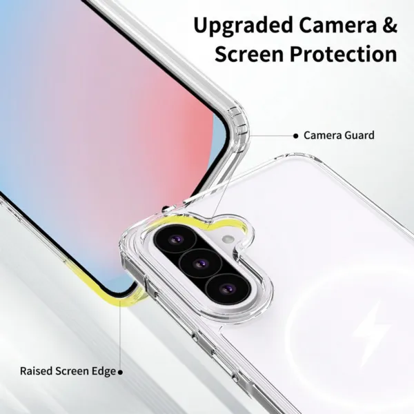 Magsafe Clear obal, Samsung Galaxy A56, priehľadný