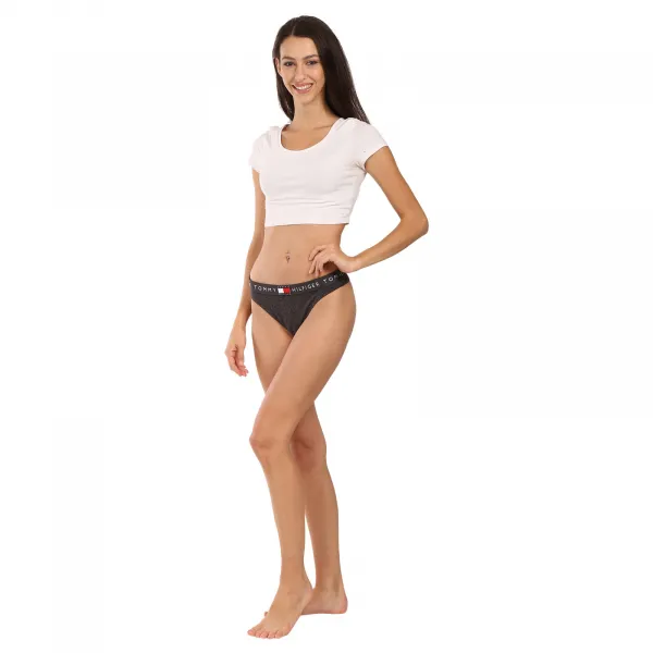 Dámske tangá Tommy Hilfiger sivé (UW0UW06227 P5Q) M
