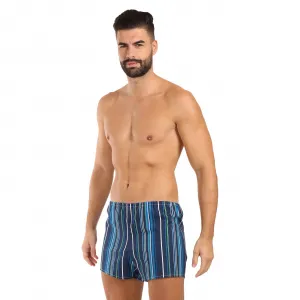 Klasické pánske trenky Foltýn modré prúžky (K60) M, trenírky