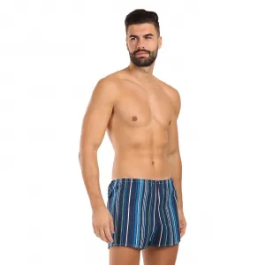 Klasické pánske trenky Foltýn modré prúžky (K60) M, trenírky