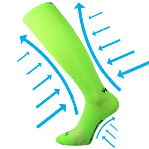 Podkolienky VoXX kompresné zelené neon (Lithe) M