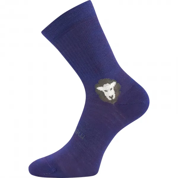 3PACK detské ponožky Voxx merino fialové (Barefootik merino-purple) 35/38