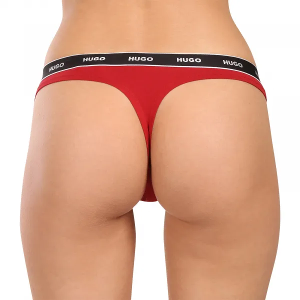 3PACK dámske tangá HUGO viacfarebné (50545680 961) M