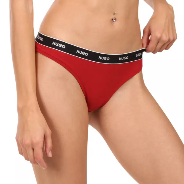 3PACK dámske tangá HUGO viacfarebné (50545680 961) M