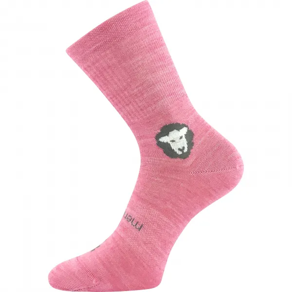3PACK detské ponožky Voxx merino rúžové (Barefootik merino-pink) 25/29